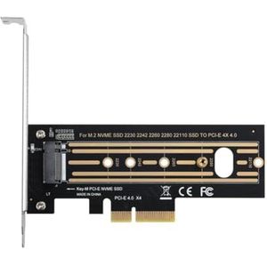 Vocdikficy M.2 NVMe SSD Naar PCIE Adapter M-Key Interfacekaart voor M.2 NVMe SSD Naar PCIe X16 Harde Schijf Schijf Adapter Uitbreidingskaart