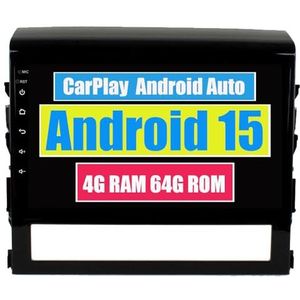 RoverOne Auto Stereo CarPlay Hoofd Unit voor Toyota Land Cruiser 200 11 2015 2016 2017-2020 Android Auto Touchscreen Sat Navi Bluetooth WiFi Radio Speler