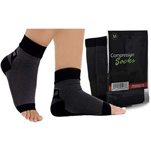 Compressiesokken - voorkomen en behandelen spataderen, verlichten voeten en enkelzwelling, stimuleren de bloedstroomcirculatie. Geweldig voor reizen, sport, atleten, verpleegkundigen en moederschap.