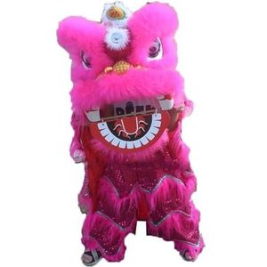 Dragon Dance 9 Inch Leeuwendans Mascotte Leeuwendans Hoofd Prestaties Leeuwendans Kostuum Voor Buitensporten Zijden Drakendans