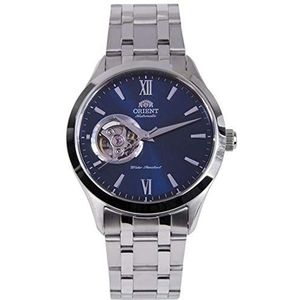 Orient mannen 38,5 mm stalen armband & koffer automatische blauwe wijzerplaat horloge FAG03001D0