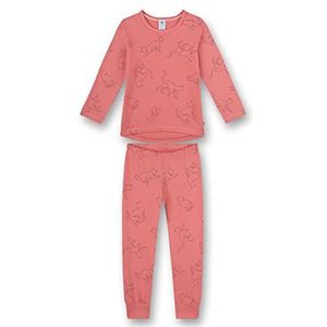Sanetta Meisjes lang roze baby- en peuterpyjama's (2 stuks)