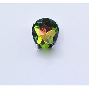 4-40MM 24-Kleuren Naaien op Water Druppels Strass Crystal Zilveren Klauw Knop Teardrop Voor Sieraden/Jurk Tas Schoen Diy Trims-Medium,30x40mm 2st