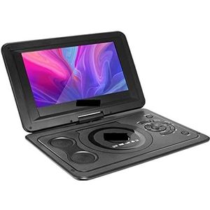 Reis-dvd-speler, 13,9 inch draagbare dvd-speler HD TV FM-radio SD draaibaar LCD-scherm