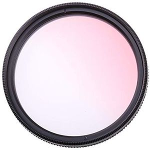 Polarisatiefilter 49/52/55/58/62/67/72/77/82mm Ultra Slim Frame Volledige Grijs Roze Groen Blauw Rood Bruin Kleur Filter Voor DSLR SLR Camera Lens Polarisatiefilters (Kaliber: 67mm, Kleur: Geleidelijk roze)