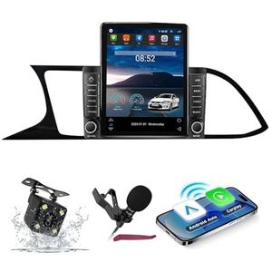 Android 14 Autoradio Navi voor S-eat Leon (2012-2018) 9.7 ""Verticale schermradio met draadloze carplay Android Car GPS met Bluetooth 5.0 HIFI FM 5G-WiFi SWC MIC-camera,M400s