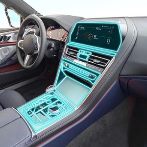 GLZHJ Geschikt voor BMW G14 G15 G16 Serie 8 2019-2022 Auto-interieur accessoires film transparante TPU-console Anti-kras folie