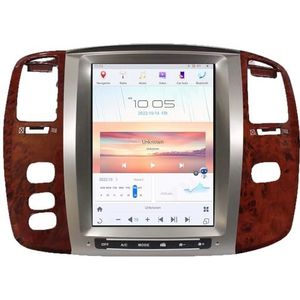 Android 15 Autoradio voor T-oyota Land Cruiser LC100 (2002-2007) 12.1 Inch Touchscreen Multimedia Speler met Draadloze Carplay 2 Din GPS Navigatie FM RDS BT 5G-WiFi SWC DSP,8g+128g