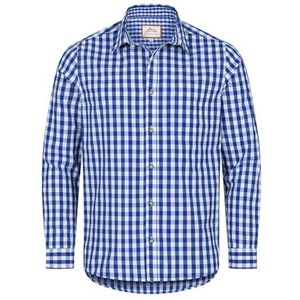 Steigenhöfer Traditioneel herenhemd met lange mouwen, basti, te combineren met leren broek, ademend en onderhoudsvriendelijk, traditioneel herenhemd voor Oktoberfest, Wiesn en andere feestelijke