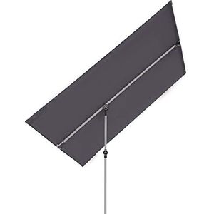 Doppler Active Balkonscherm, rechthoekige parasol, ideaal voor het balkon, met inkijkbescherming, 180 x 130 cm, antraciet