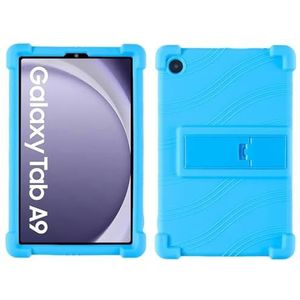 Silicon Tablet Case Geschikt for Samsung Galaxy Tab A9 8.7 inch (2023) SM-X115N X115 X110 Tab A9 Plus 11 ""SM-X216 Stand Case(Sky blue,Tab A9 8.7inch)