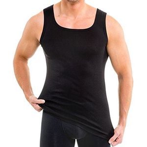 HERMKO 16025 Heren tank top aangenaam zacht dankzij Modal exclusive by, Größe Herren:5 (M), Farbe:schwarz