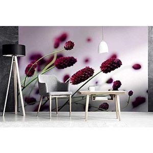 Vlies Fotobehang PURPERE BLOEM | Niet-Geweven Foto Mural | Wall Mural - Behang - Reusachtige Wandposter | Premium Kwaliteit - Gemaakt in de EU - Inclusief behanglijm | 375 cm x 250 cm