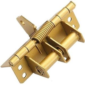 Deurveerscharnier, Veer zelfuitlijnend scharnier 90 graden positionering zelfsluitend veelkleurig(Gold)