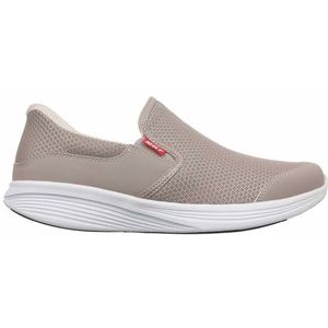 MBT SF-Modena III Slip On herenschoenen, fysiologische schoenen met slip & fit-technologie voor moeiteloos dragen. Bovenmateriaal van ademend mesh en kunstleer., Warm Taupe, 40.5 EU