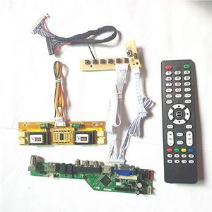 Voor M150X2-03/L01 LVDS 20Pin 4CCFL USB VGA HDMI AV RF T.V53 controller board toetsenbord+Omvormer Remote LCD panel monitor DIY kit (M150X2-L01)