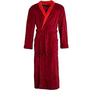 CelinaTex badjas dames heren met sjaalkraag ochtendjas coral-fleece zacht, pluizig en aangenaam, Nevada 2 kleuren