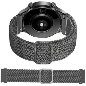 yaponuk Gevlochten bandjes voor Ticwatch Pro 3 GPS 2020/GTX/E2/S2 Smart Horlogebanden Vervanging Sport armband(Grey,20mm Universal)