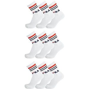 Fila Street Sport Socks 9 paar sokken, effen met strepen, uniseks, 35-38, 39-42, 43-46