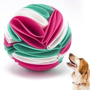 BOSREROY Interactieve hondenpuzzel vilt speelgoed - snuifbal traktatie dosering neusspeelgoed voor honden