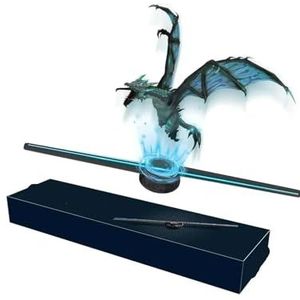 Hologram-ventilator, 42CM 3D Hologram Fan Projector, HD Displaylicht for Winkel, Bar, Feest, Kerstreclame