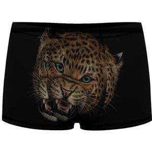 Growling Leopard Color Heren Boxer Slips Sexy Shorts Mesh Boxers Ondergoed Ademend Onderbroek Thong