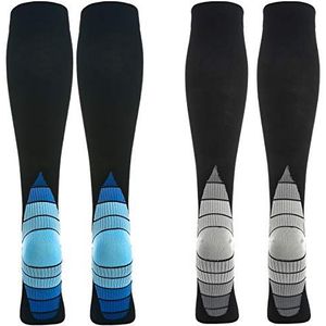 Weekend Peninsula 2 paar compressiesokken voor dames en heren, sport, hardlopen, vliegen, reizen, zwangerschap, medische compressiekousen