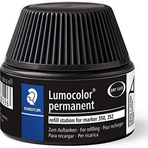 STAEDTLER 488 50 Lumocolor permanent marker navulstation zwart voor 350/352, 15-20x navullen, zwart