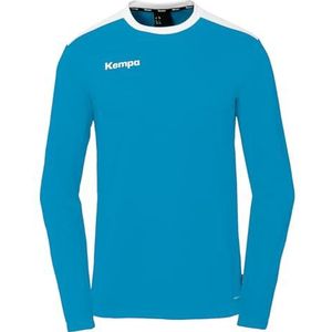 Kempa Emotion 27 T-shirt met lange mouwen, overall, blauw/wit, 3XL unisex volwassenen, Kempa blauw/wit, 3XL