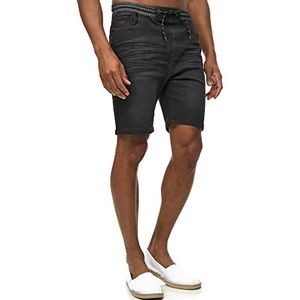 INDICODE Heren Ettore Chino Shorts | Korte broek van 84% katoen Black XL