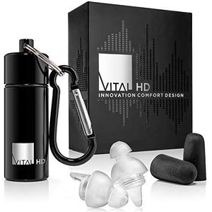 High Fidelity Concert oordopjes met de nieuwste akoestische technologie, onzichtbare oordopjes met comfortabele pasvorm voor muzikanten, DJ's, muziekfestivals, motorfiets, enz. - Premium geschenkdoos