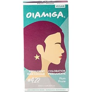 Oiamiga Plum Permanent Hair Colour with Natural Ingredients 120ml