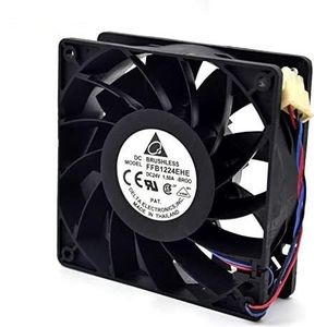 LMNCBVYA - 200 CFM, 4650 RPM, Durable & Efficient FFB1224EHE 24V 1.5A 120mm Chassis Fan