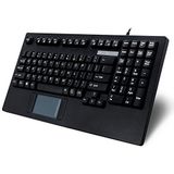 Adesso - AKB-425UB - Toetsenbord - Zwart - QWERTY met Touchpad, Membraan, USB, Multimedia-sneltoetsen
