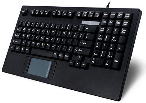 Adesso - AKB-425UB - Toetsenbord - Zwart - QWERTY met Touchpad, Membraan, USB, Multimedia-sneltoetsen