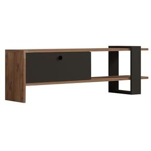 Homtex Transformeer je woonkamer met onze functionele tv-standaard, eiken/antraciet, 120 x 25 x 36,8 cm