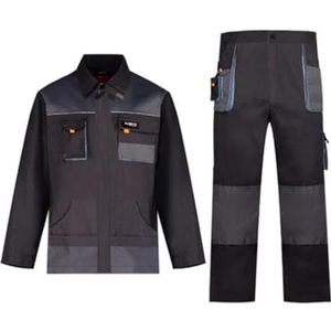 Veiligheidsoveralls, Laspakken, werkoveralls, beschermende autoreparatiebanden, jumpsuits, gereedschap(Two pcs set,4XL)