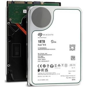 Seagate - EXOS X18 - Interne Server Festplatte - 18TB - 3,5 Zoll - SATA 6GB/S - 7200RPM - 256MB