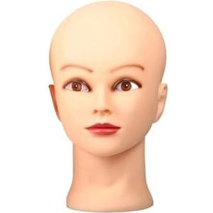 Vrouwelijke trainingshoofd mannequin hoofd pruik maken(S Makeup)