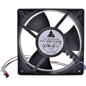 LMNCBVYA - 12038 DC 12V 1.20A 3pin High Air Volume Fan for Optimal EFB1212SHE 12cm Server Fan