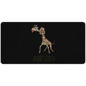 Giraffe Knoop Mode Bureau Muismat Antislip Gaming Muismat Accessoires Decor 30x60cm