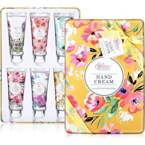 Body & Earth Handcrème cadeauset voor vrouwen, 6 stuks mini-formaat, verrijkt met sheaboter en glycerine voor droge handen, verjaardagscadeau voor vrouwen, mama, vriendin