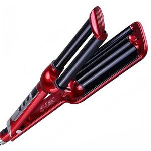 YONAIL Hair Curler Deep Waver Curler Beach Wave Hair Curling Iron for Medium and Long Hair LCD Temperature Triple Barrel Curling Tongs