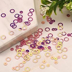 10g (1000 stuks) maat 4 mm rond 6 mm cirkelring PVC losse pailletten pailetten naaien bruiloft confetti, dameskleding accessoires-briljante roos
