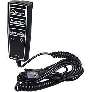 AlveyTech 3-Functies 9-pins handbedieningshanger met schroefconnector voor aandrijving medische volledig elektrische ziekenhuisbedden - vervangende afstandsbediening voor verstelbare schijven