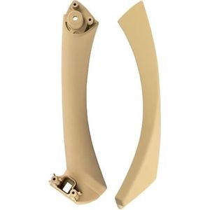 auto interieur rechtsvoor deurgreep Voor BMW Voor 316 Voor 318 Voor 320 Voor 325 I7T8 Linker Rechterurpaneelgreep Binnengreep Interieuronrlen(Beige-left)