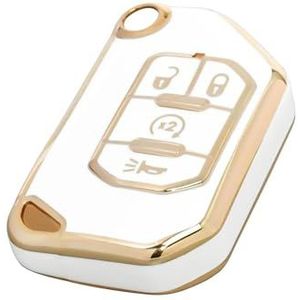 Autosleutel beschermhoes Tpu 4 Knoppen Autosleutel Case Cover Remote Keyless Covers Tas Voor Wrangler Voor Jl Voor Tj Voor Gladiator Voor Jt 2018 2019 Accessoires Sleutel Shell(3)