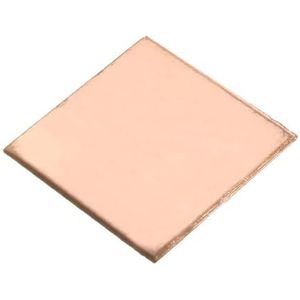 Pure koperen plaat, Laptop koperen plaatplaat thermische pad koelplaat(1x15x15mm)