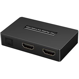 4K 120Hz HDMI 2.1 Switch 4x1 eARC Audio Extractor VRR ALLM HDCP2.3 ARC HDR10 CEC SPDIF Optical and 3.5mm Audio Out,HDMI Switcher 4 IN 1OUT IR Remote Control D-olby Digital EDID for