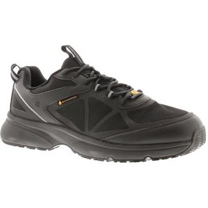 Shoes For Crews Beltra O2 ESD Slipvaste schoen met struikelbescherming, waterafstotend, ademend, mesh en leer, voor dames en heren, zwart, 44 EU